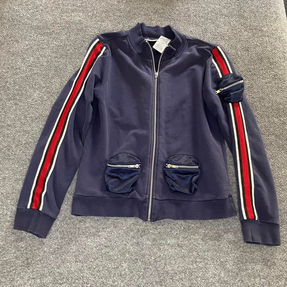 Y2K Mary-Kate and Ashley Navy Zip-Up Track Jacket
